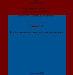 Овезова, А. А. Вариационное исчисление в задачах минимизации: выпускная квалификационная (бакалаврская) работа /А. А. Овезова; научный руководитель Ф. А. Бостанова – Карачаевск: КЧГУ,2025. – 50 с. – Текст: электронный // Электронная библиотека Карачаево-Черкесского государственного университета: [сайт]. – URL: http://lib.kchgu.ru (дата обращения: дд.мм.гггг). – Режим доступа: для авторизир. пользователей.